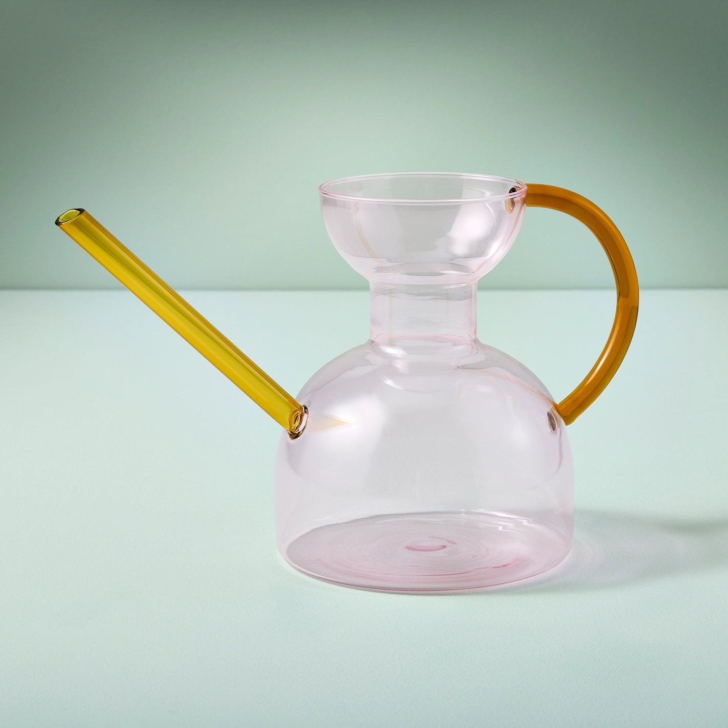 Pink Glass Watering Can - Image 2