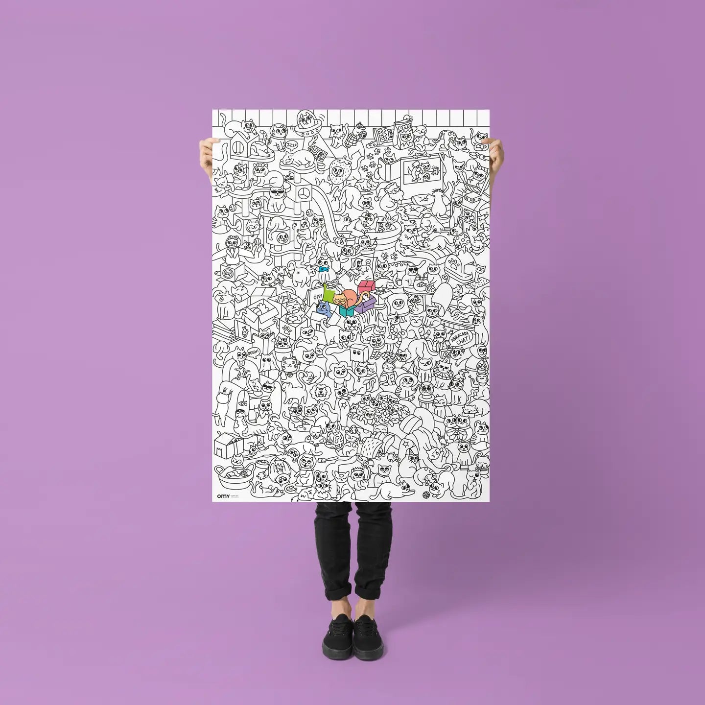Kitty Giant Coloring Poster - Image 2