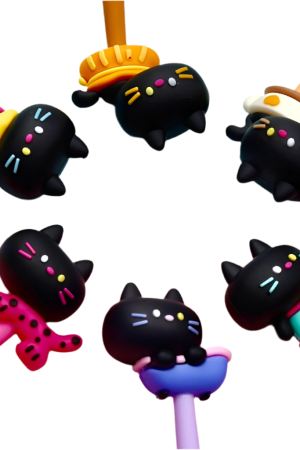 Black Cat Wiggle Gel Pen