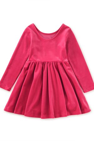 SALE Velour Ballet Dress in Thistle