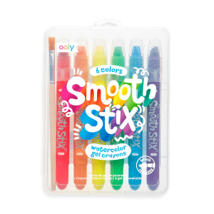6pc Smooth Stix Watercolor Gel Crayons