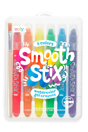 6pc Smooth Stix Watercolor Gel Crayons