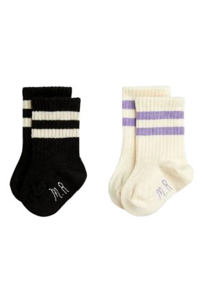 2-Pack Stripe Baby Socks