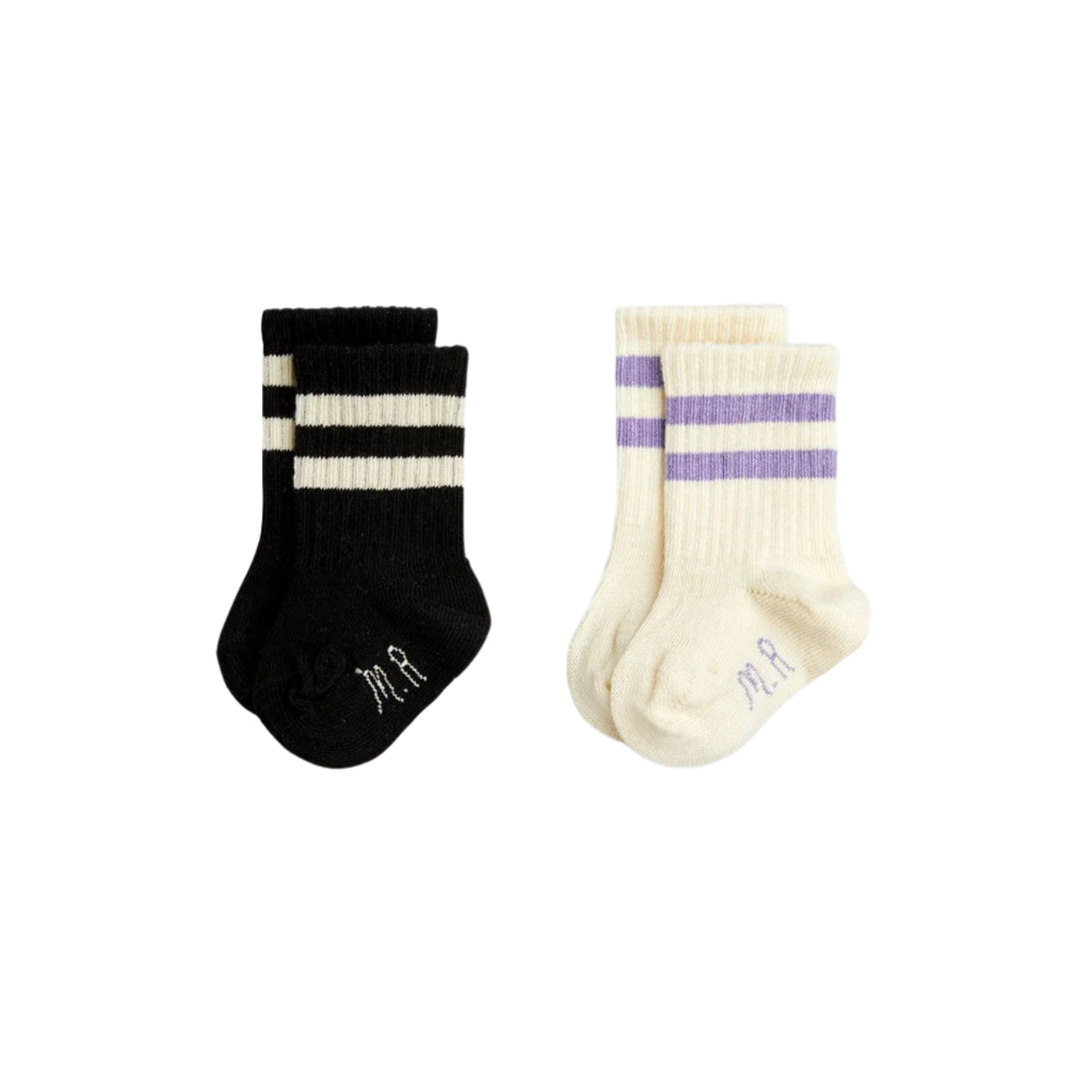 2-Pack Stripe Baby Socks