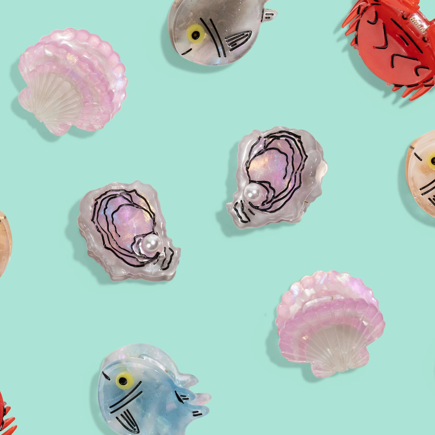 Micro Fish Hair Claw Clip Set - Image 6