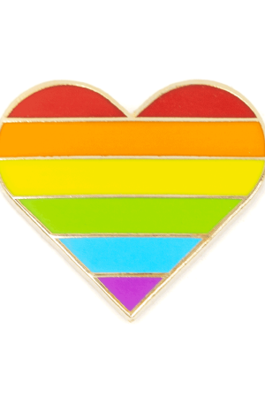 Rainbow Pride Heart Enamel Pin