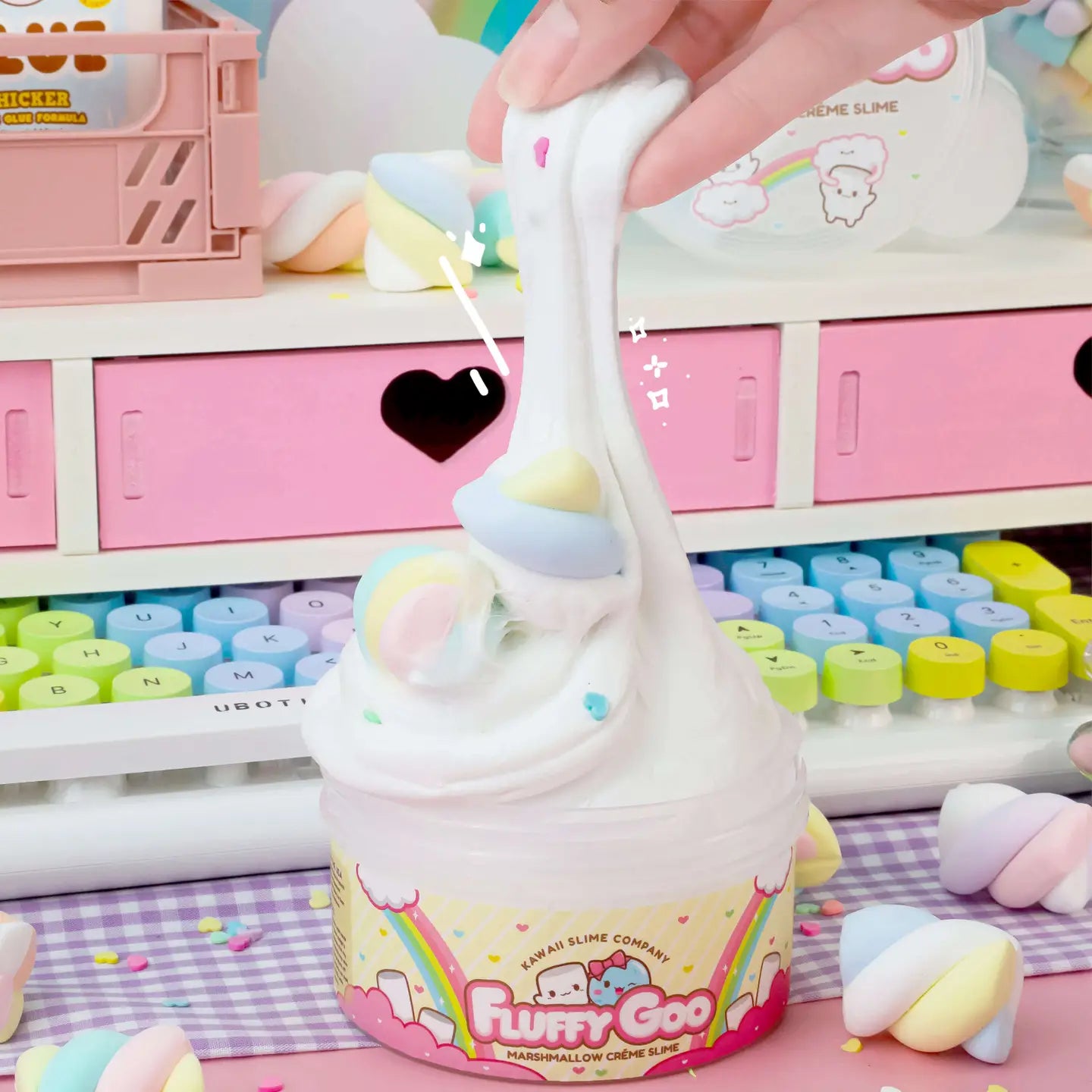 Fluffy Goo Classic Marshmallow Slime - Image 2