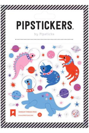 Dinosaur Through Space Sticker Sheet