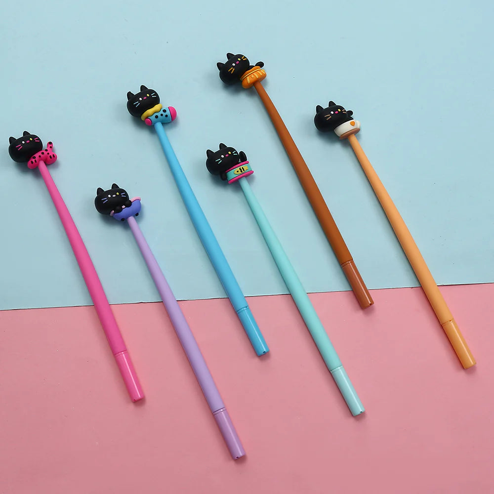 Black Cat Wiggle Gel Pen - Image 7