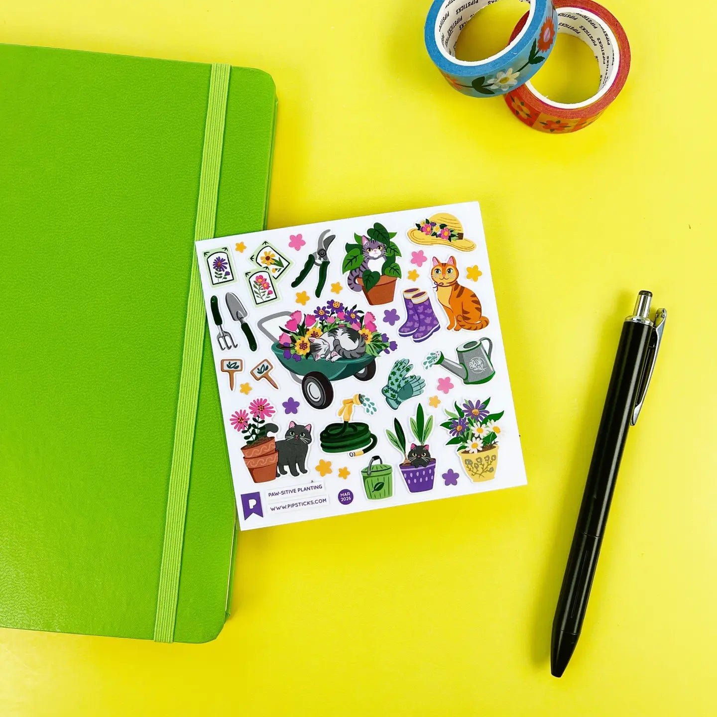 Paw-Sitive Planting Sticker Sheet - Image 3