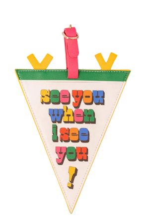 Getaway Shaped Luggage Tag - Pennant