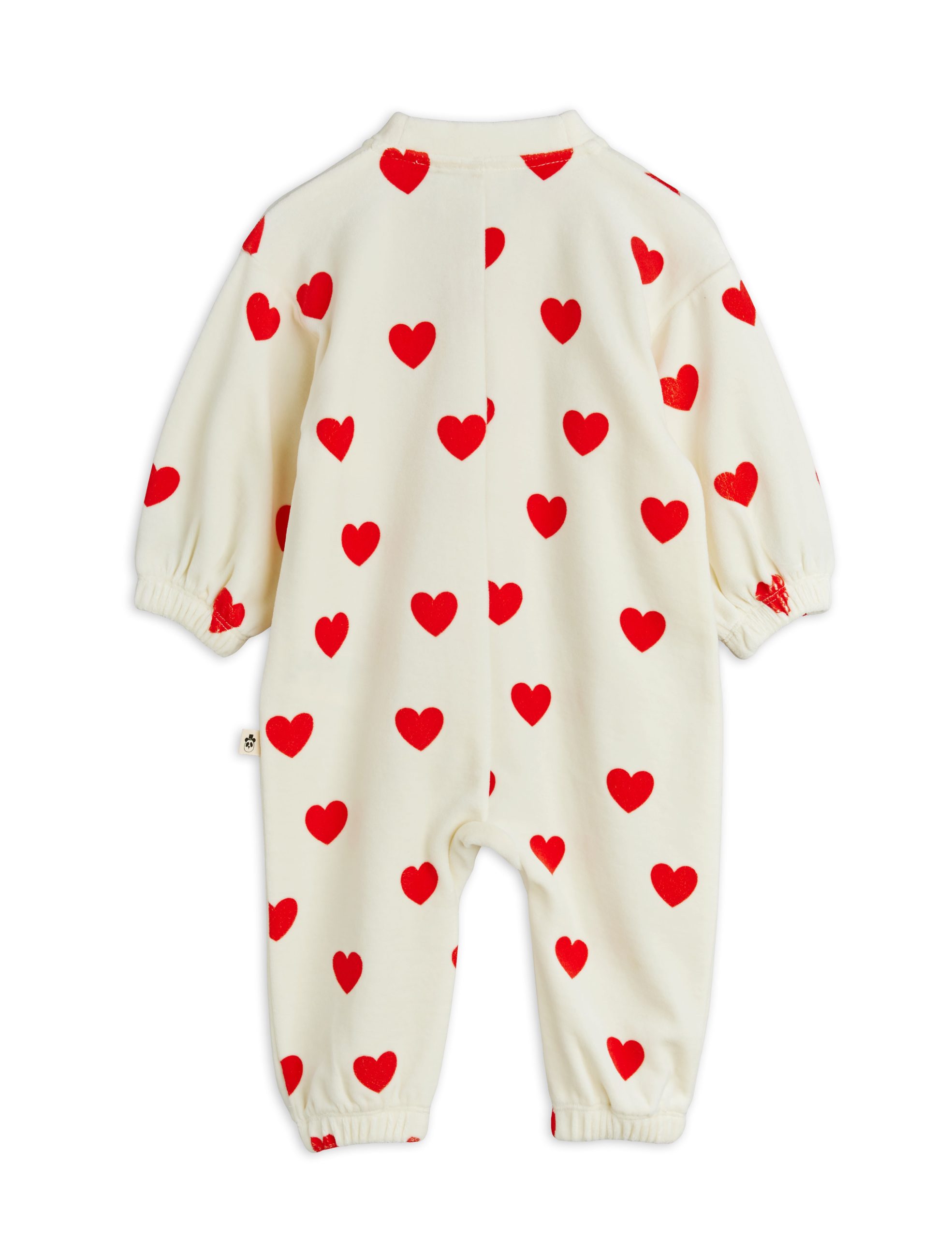 SALE Hearts Velour Baby Jumpsuit - Image 2