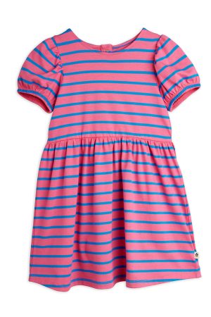 SALE Striped Pink and Blue Dress