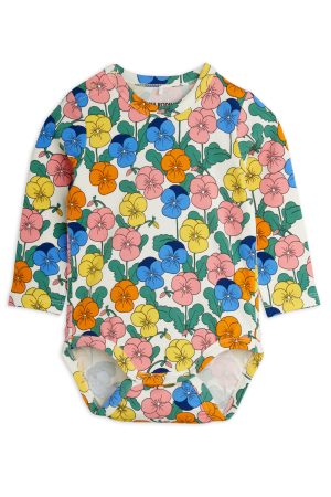 Violas Long Sleeve Baby Bodysuit