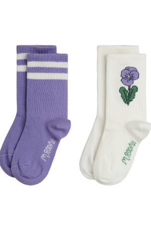 Stripe Violas 2-Pack Socks