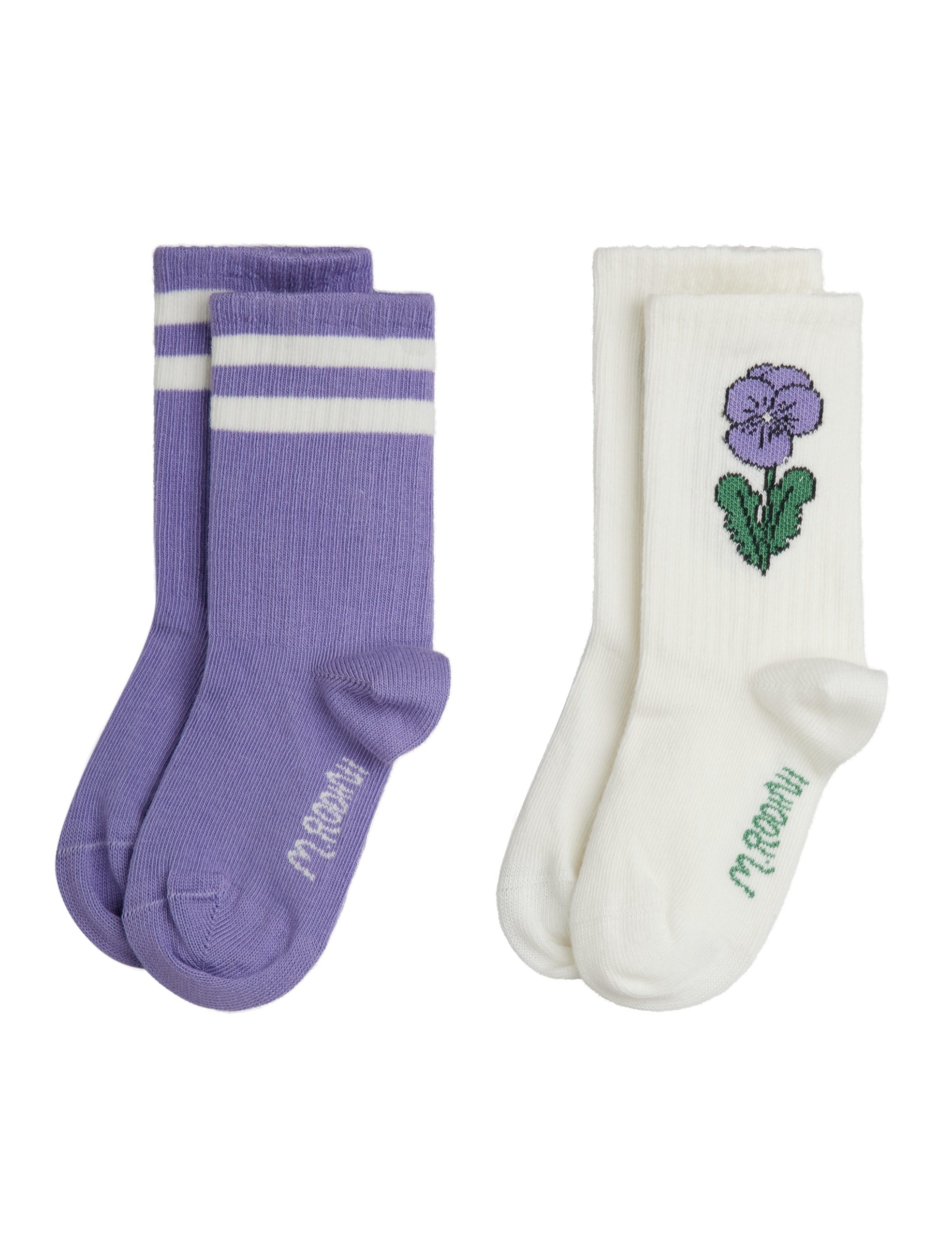 Stripe Violas 2-Pack Socks