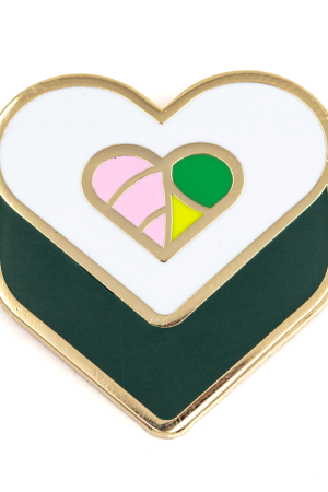Sushi Heart Enamel Pin