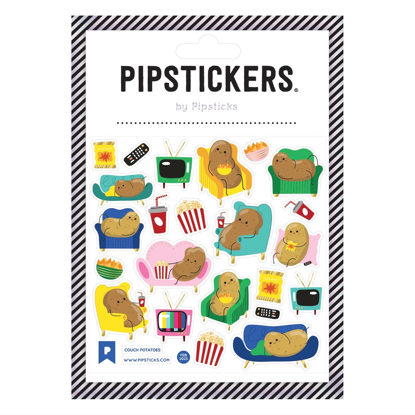 Couch Potatoes Sticker Sheet