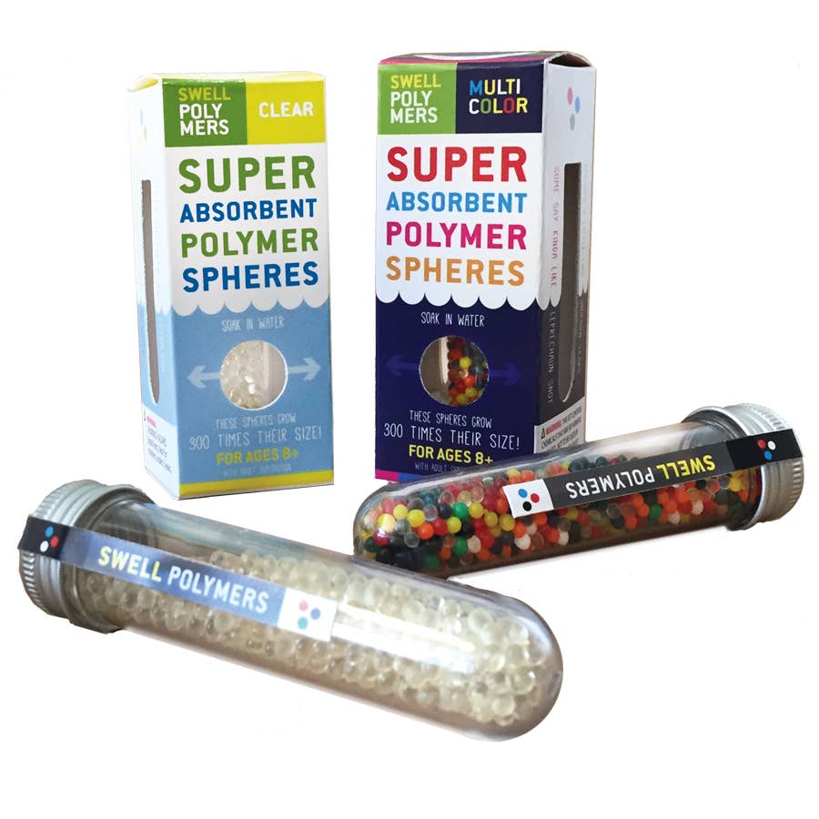 Swell Polymer Multi-Colored Spheres