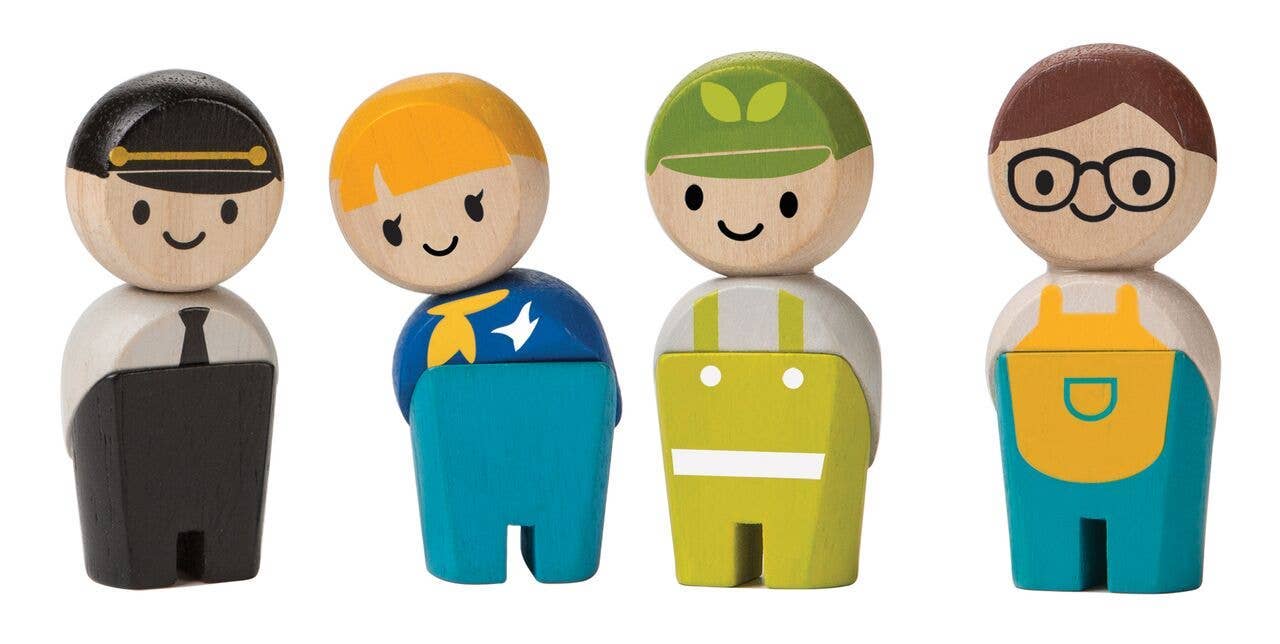 Service Crew Wooden Dolls