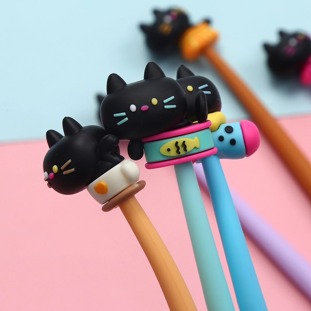Black Cat Wiggle Gel Pen - Image 6