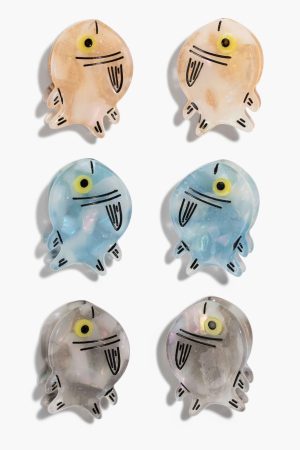 Micro Fish Hair Claw Clip Set