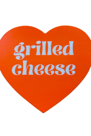 Grilled Cheese Heart Sticker