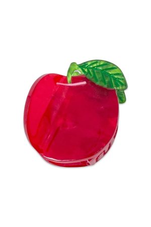 Mini Red Apple Hair Claw Clip
