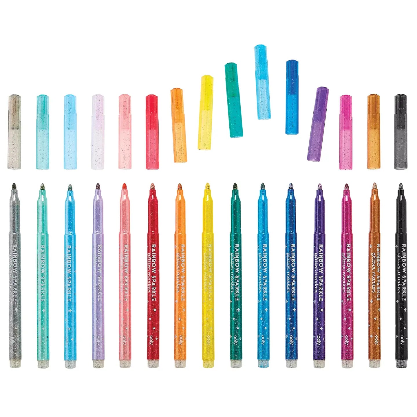 Rainbow Sparkle Glitter Markers - Image 3