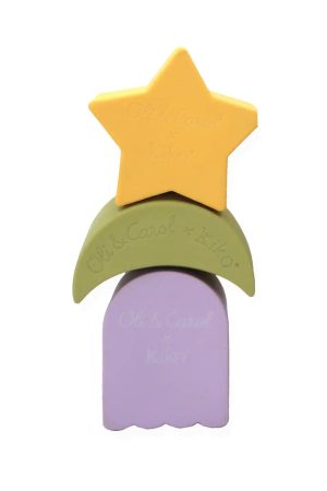 Kiko X Oli & Carol 3 Geometric Figures Baby Stacking Toy Blocks - Star Set