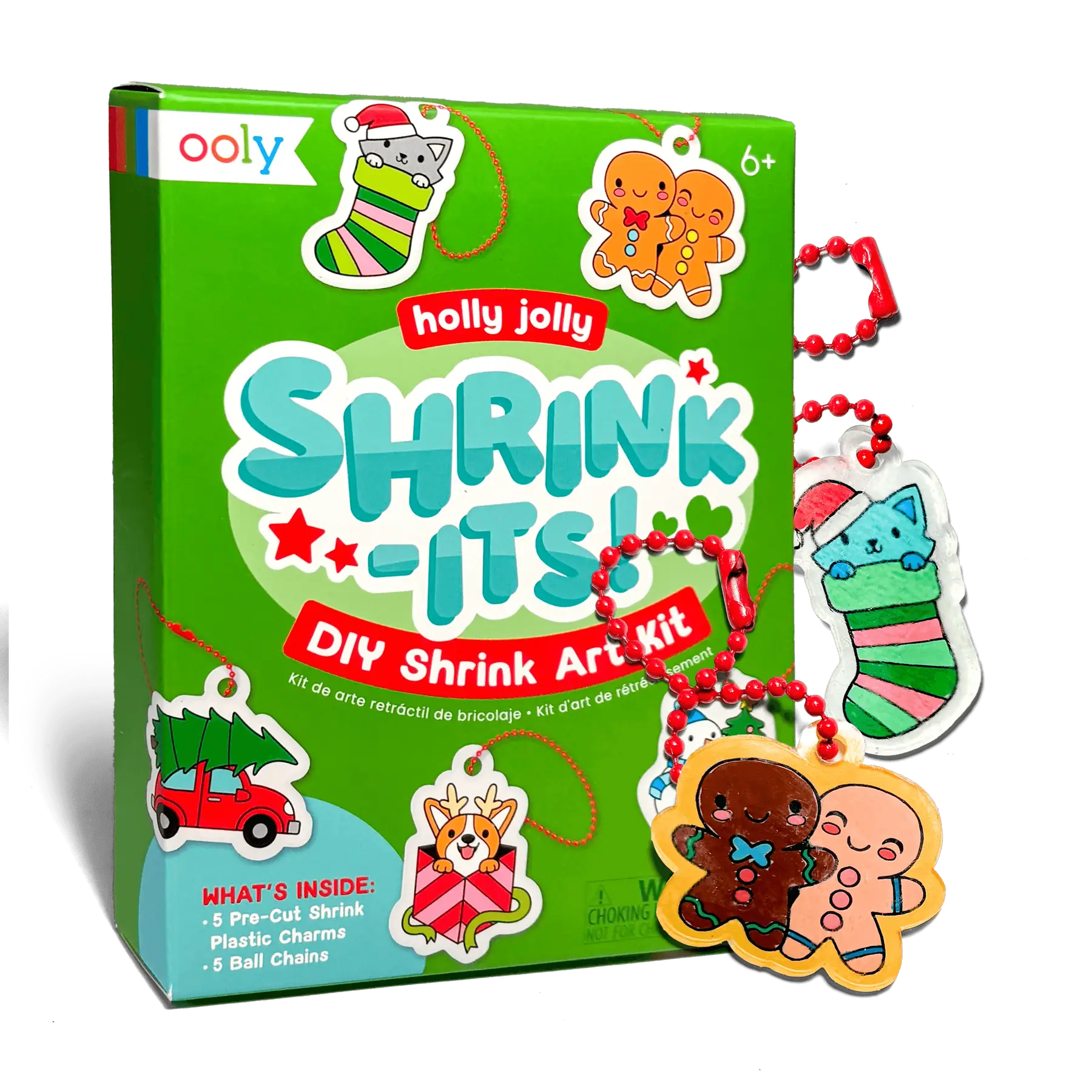 Mini Shrink-Its! DIY Shrink Art Kit - Holly Jolly - Image 4