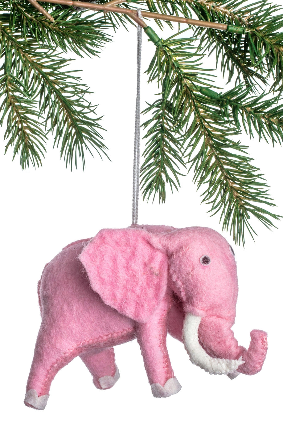 SALE Pink Elephant Ornament
