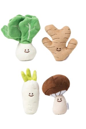 Mini Vegetable Veggie Plushie Set