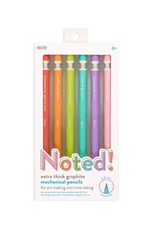 Noted! Graphite Mechanical Pencils - Set of 6