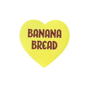 Banana Bread Heart Sticker
