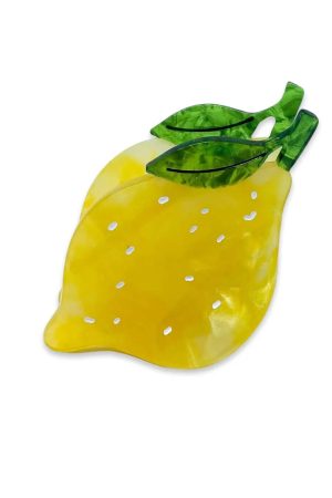 Midi Lemon Hair Claw