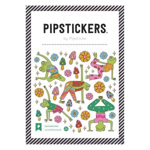 Downward Frog Sticker Sheet