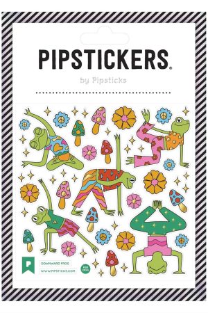 Downward Frog Sticker Sheet