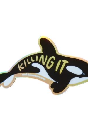 Killing It Orca Holographic Vinyl Sticker