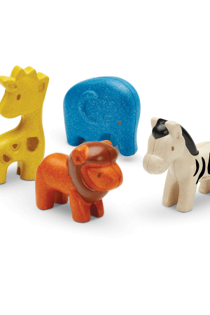 Wooden Wild Animals Set