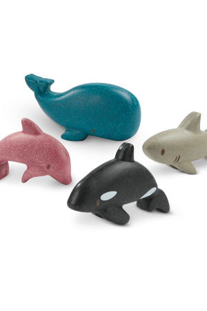 Wooden Sea Life Animals Set