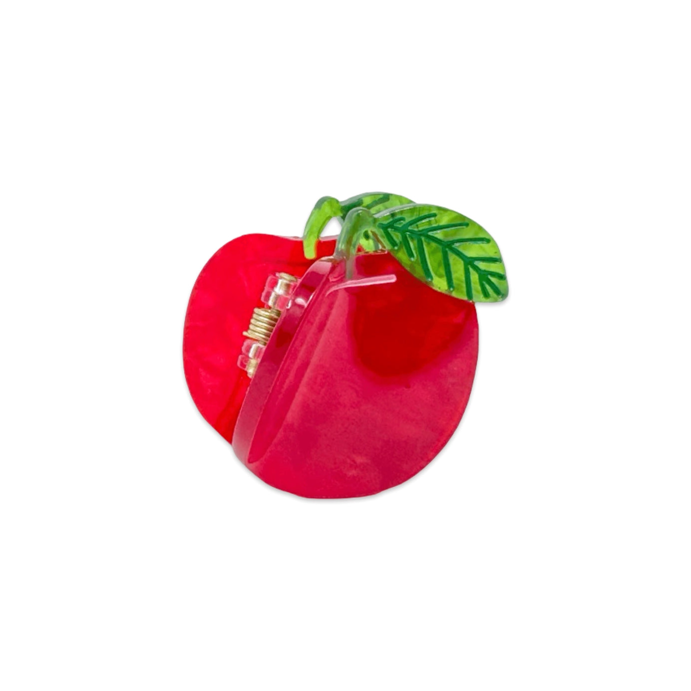 Mini Red Apple Hair Claw Clip - Image 6