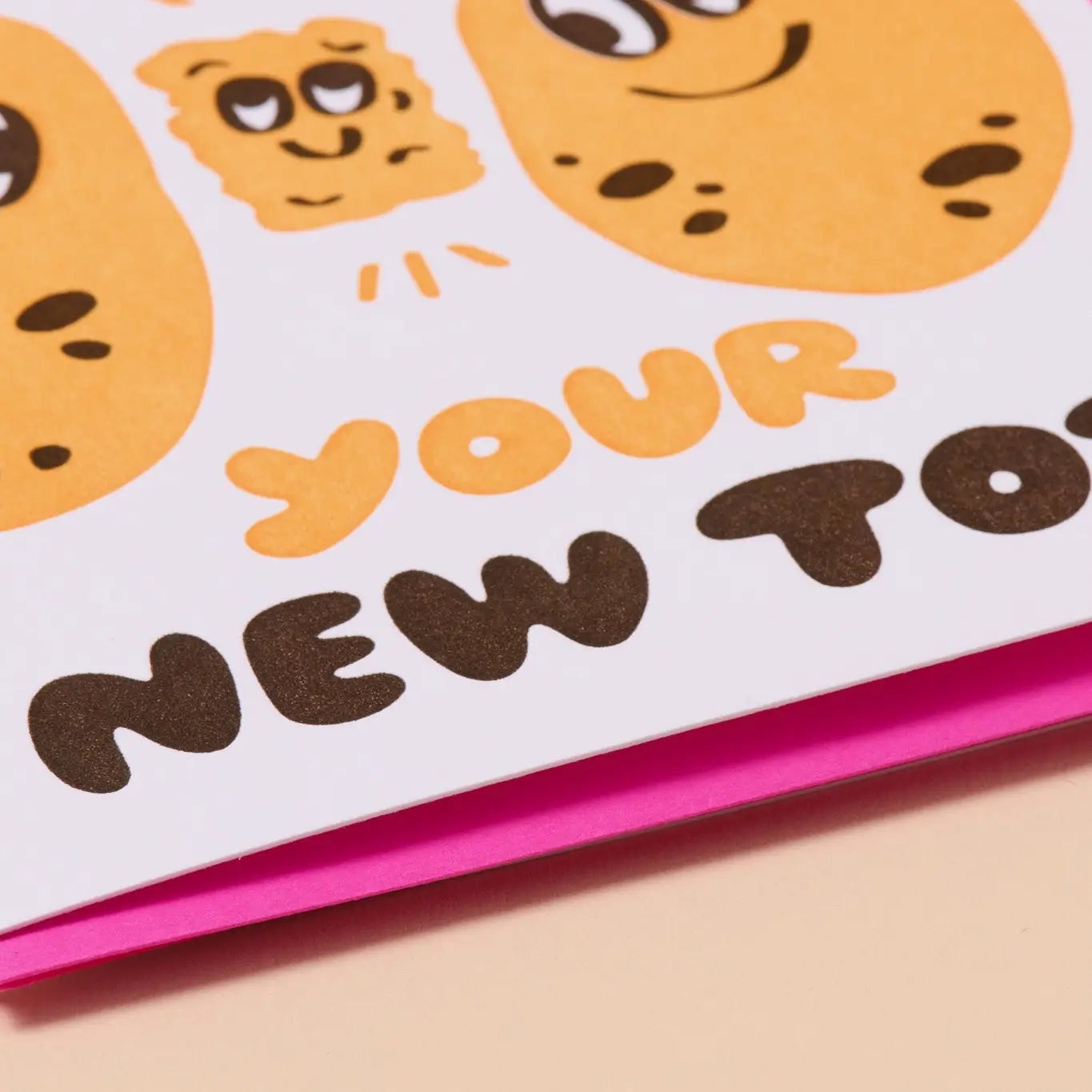 New Tot Potato New Baby Card Letterpress - Image 4