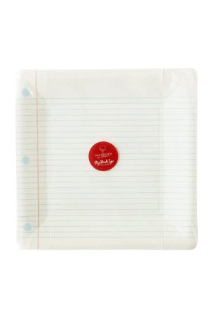 Notebook Paper Plates