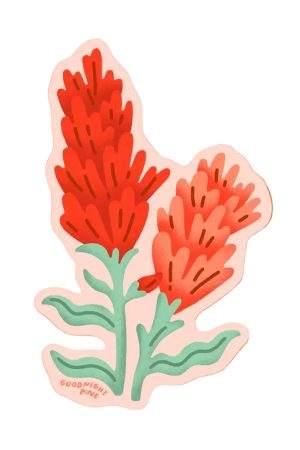 Paintbrush Wildflower Sticker