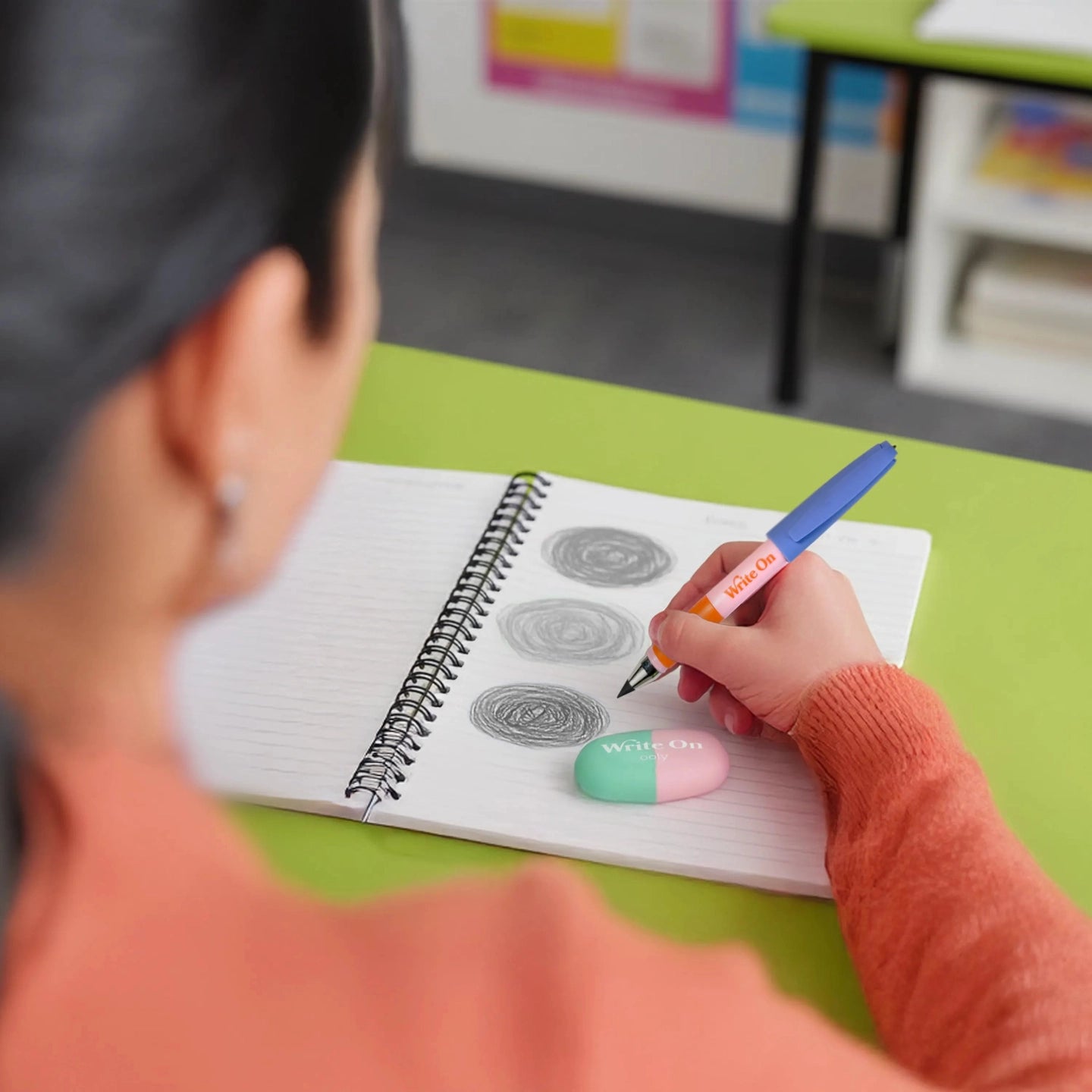 Write On: Graphite Pencils + Eraser (3 Pc Set) - Image 5