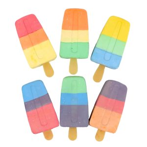 3 Color Popsicle Glitter Chalk 6 Pack