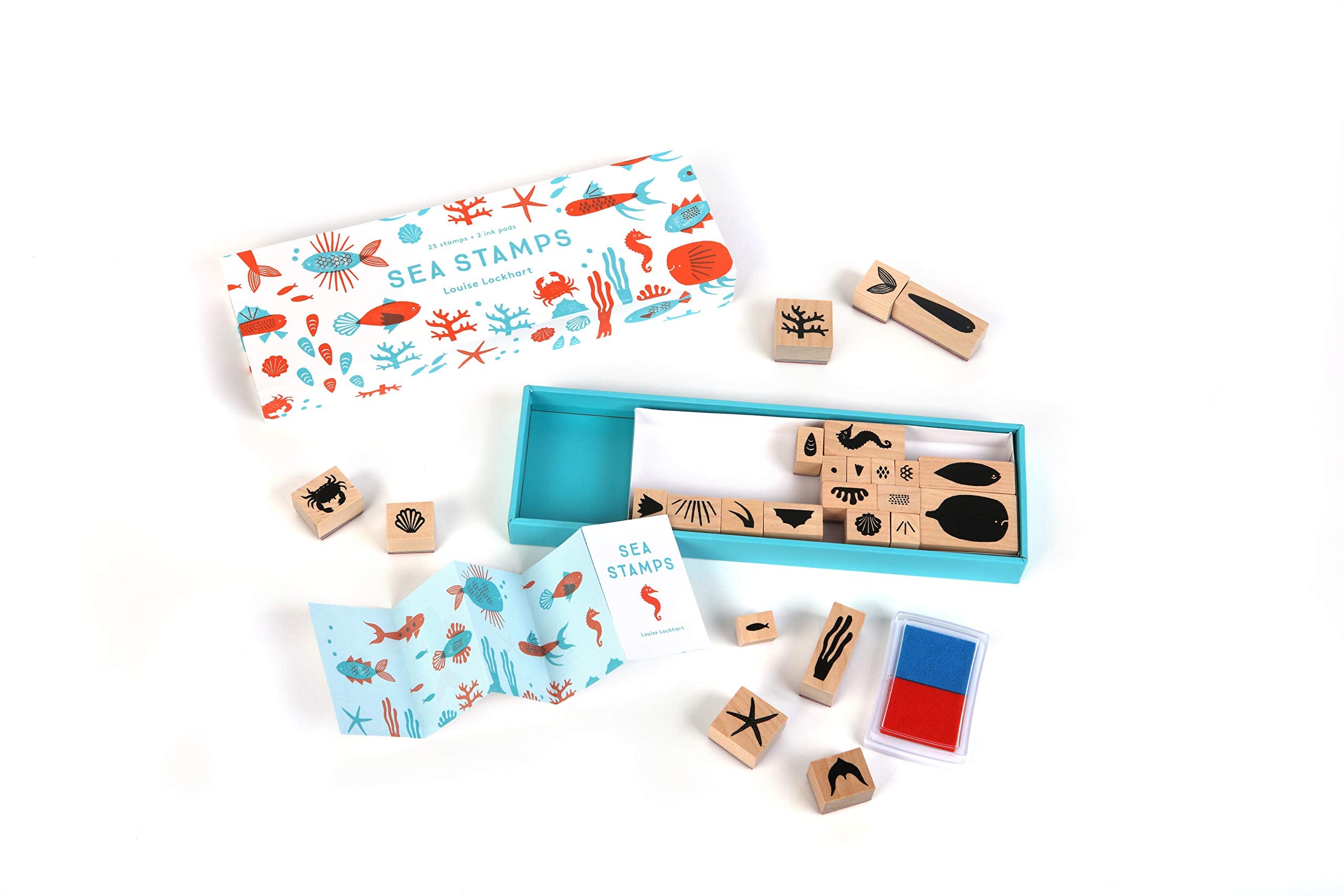 Sea Stamps (25 Rubber Stamps-Two Ink Colors) - Image 2