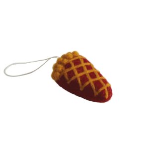 SALE Cherry Pie Slice Ornament