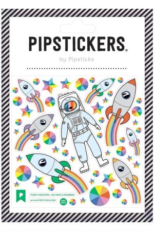 Fuzzy Houston... We Have a Rainbow Sticker Sheet